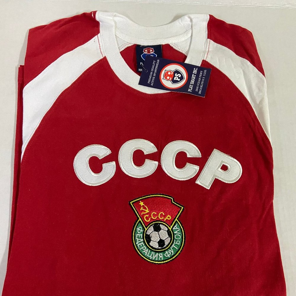 Russia CCCP Full Sleeve Soccer USSR Shirt All Size